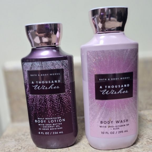 Bath & Body Works Other - BUNDLE Bath & Body Works a Thousand Wishes body wash and body 10 oz lotion 8oz